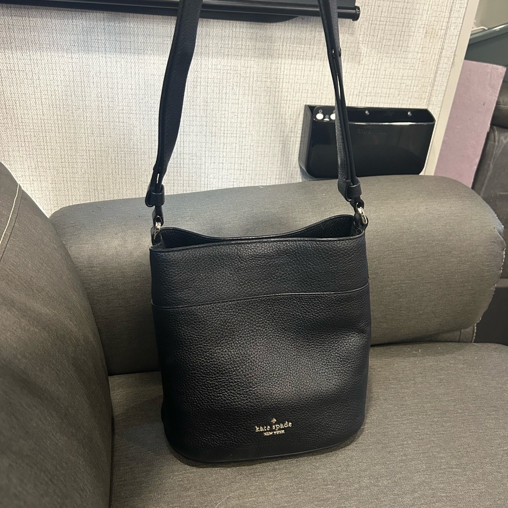 Kate Spade Black Shoulder Bag with Adjustable Strap